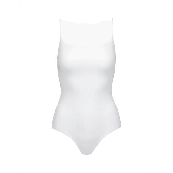 NEW COMMANDO faux leather cami bodysuit in white - Picture 3 of 3